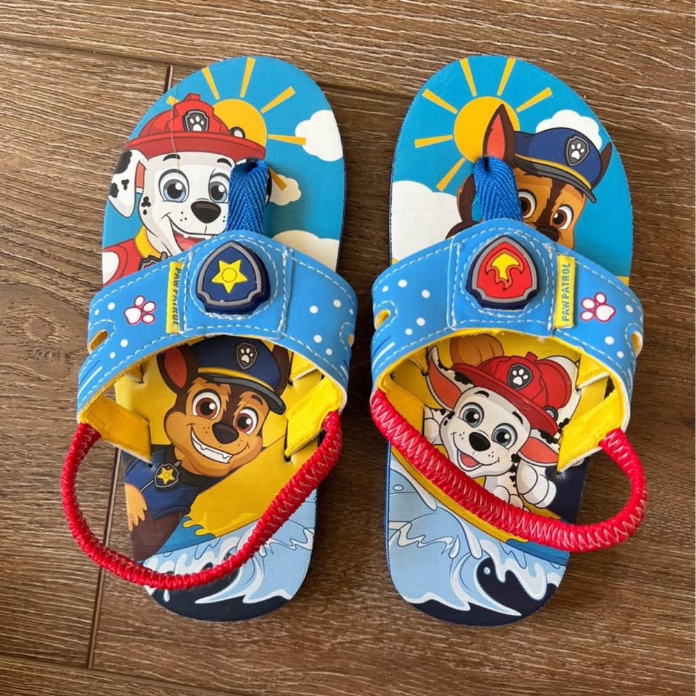 New Paw Patrol Blue and Red Kids Sandals